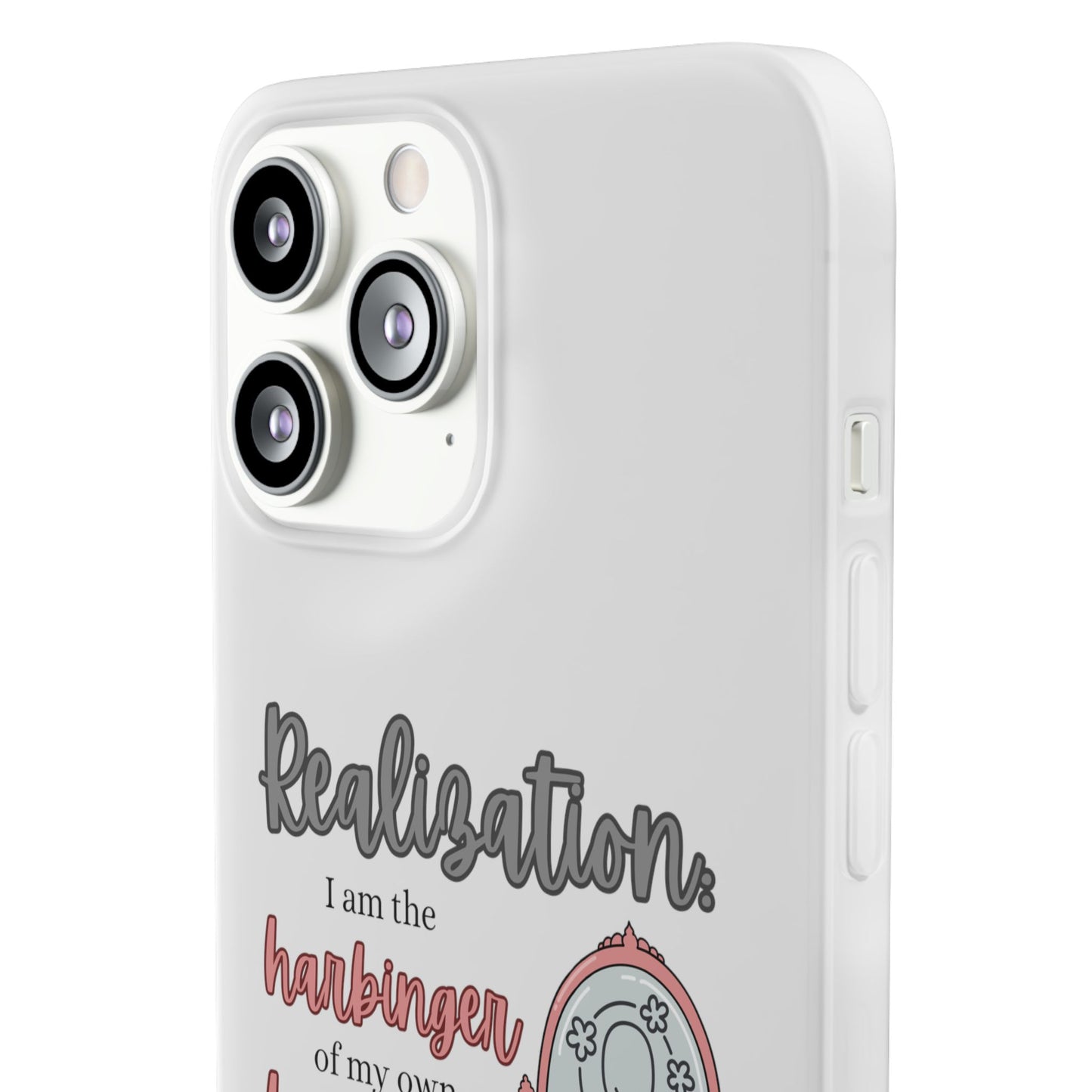 Harbinger of Happiness Haiku - Semi-Transparent Flexible iPhone Case