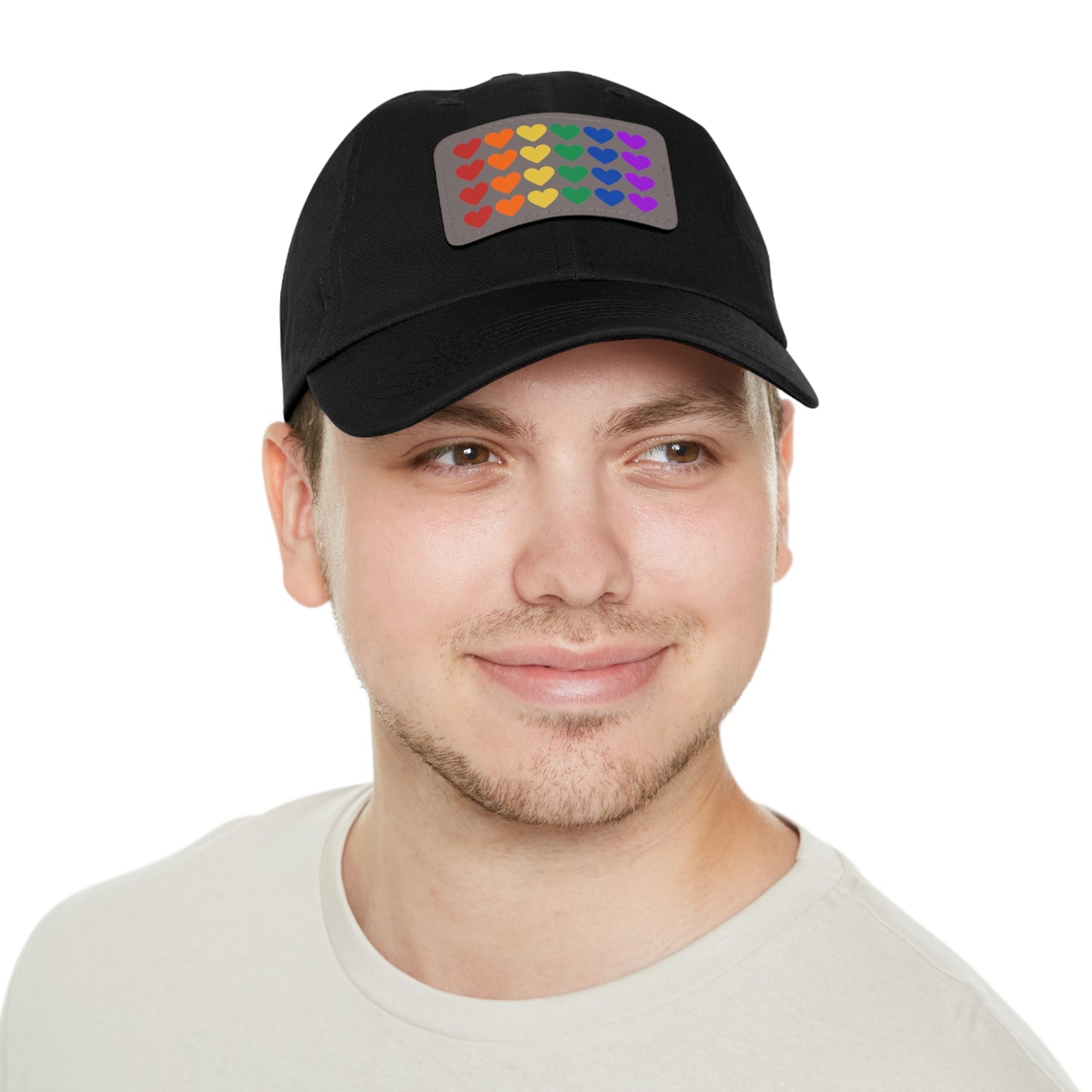 Rainbow Hearts - Adjustable Baseball Cap (4-Rows Design)