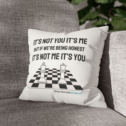 "It's not you/me...." Faux Suede Square Pillowcase