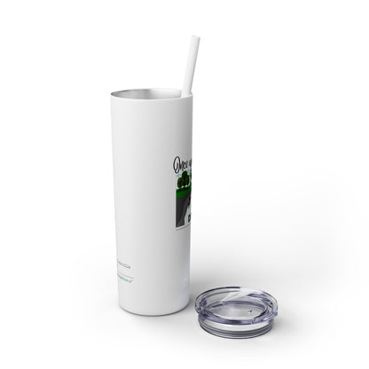 Jack and Jill Divorced Haiku - Skinny Venti Tumbler with Eco-Friendly, Reusable, Matching Straw, 20oz