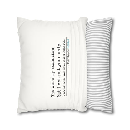 You Were My Sunshine Haiku - Faux Suede Square Pillowcase