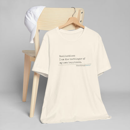This classic unisex jersey short sleeve tee fits like a well-loved favorite. Soft cotton and quality print make users fall in love with it over and over again. These t-shirts have-ribbed knit collars to bolster shaping. The shoulders are tapered for a bet
