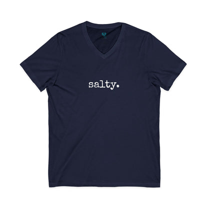 Salty - Jersey Short Sleeve V-Neck Tee (The One Word Collection)