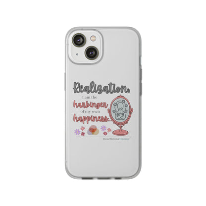 Harbinger of Happiness Haiku - Semi-Transparent Flexible iPhone Case