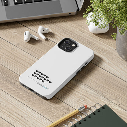Hieroglyph Heartbreak Haiku Tough Phone Cases (white)