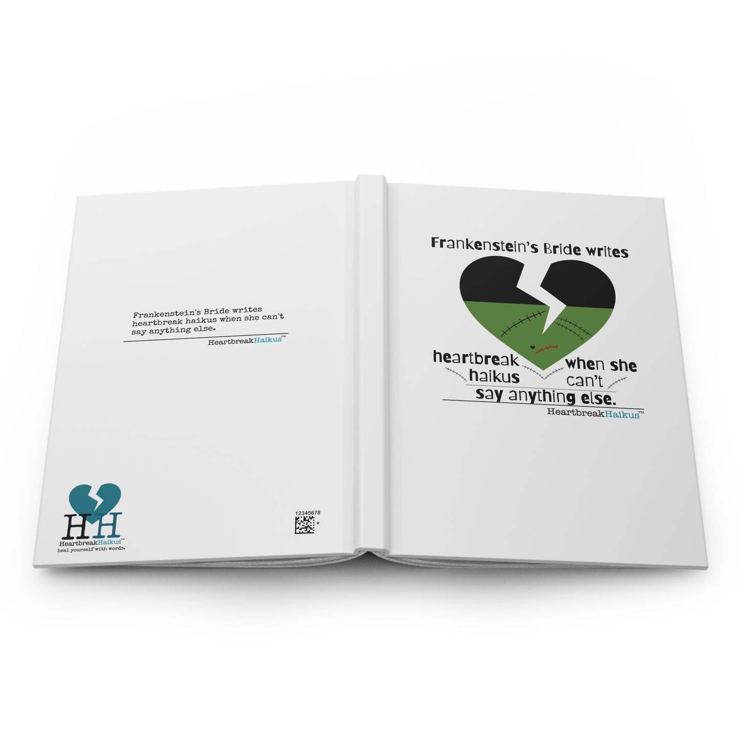 Frankenstein's Bride Writes Heartbreak Haikus - Hardcover Journal