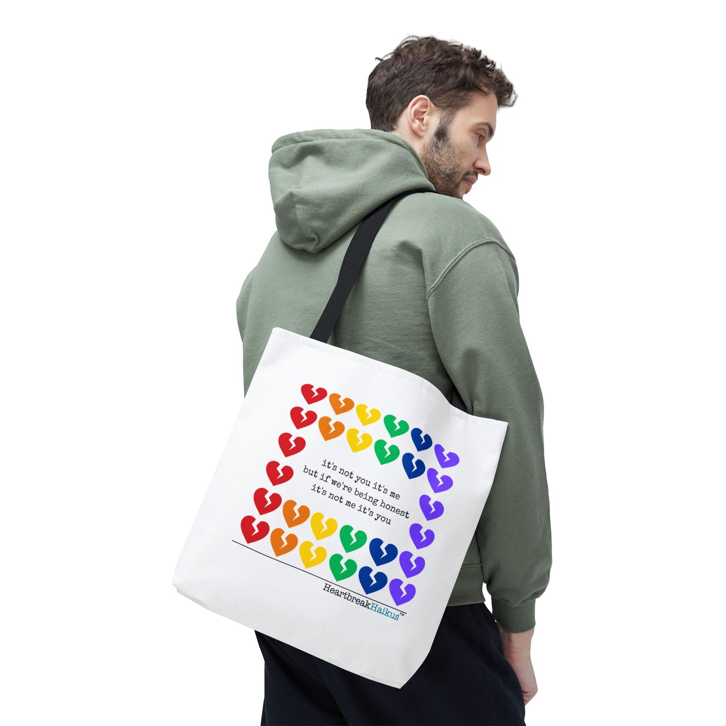 It's Not You/Me Haiku - Tote Bag (Rainbow Hearts Collection)