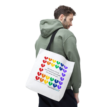 It's Not You/Me Haiku - Tote Bag (Rainbow Hearts Collection)