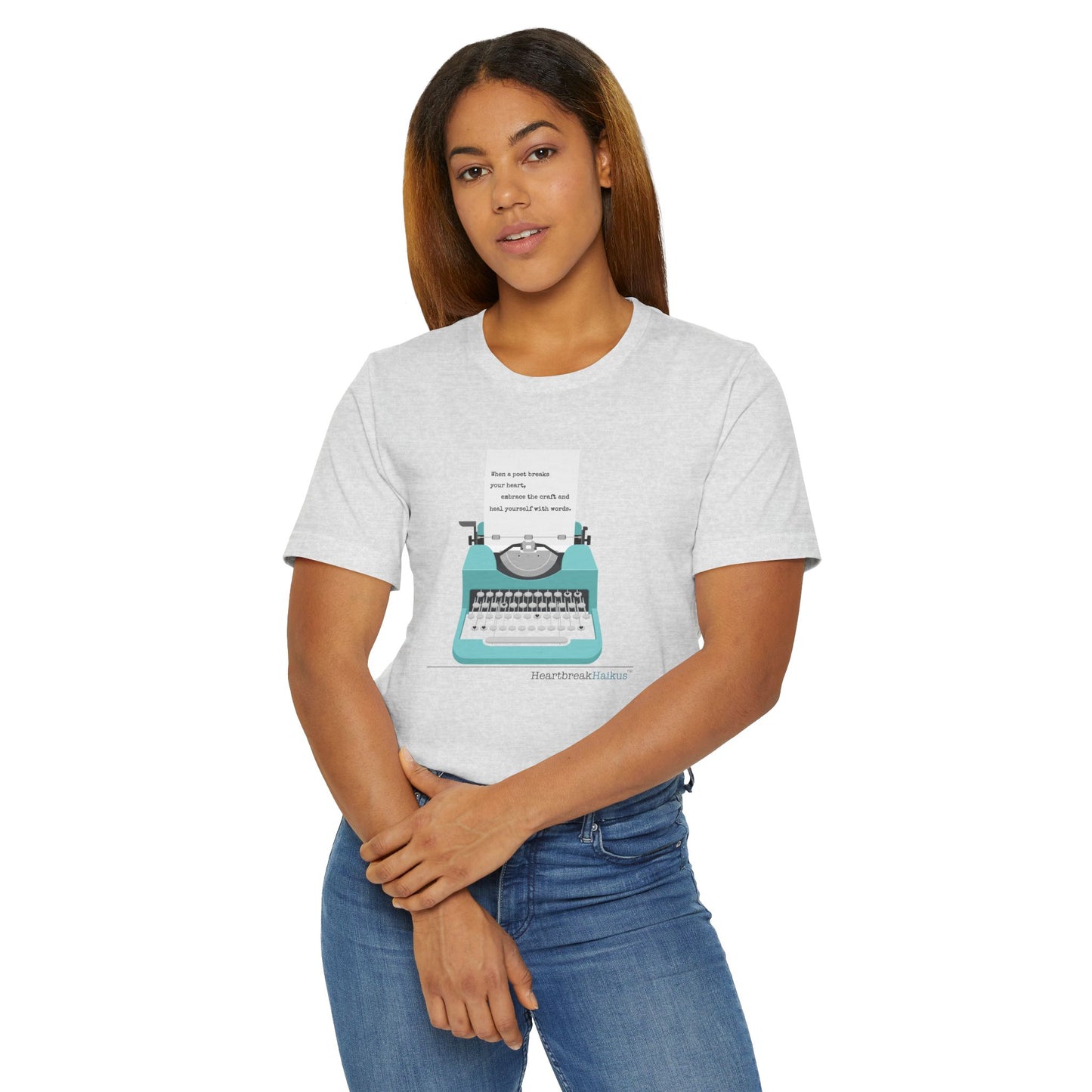 Heal Yourself with Words Haiku - Lightweight Jersey T-Shirt