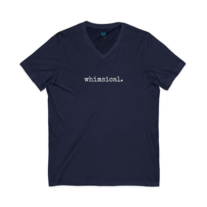 Whimsical - Jersey Short Sleeve V-Neck T-Shirt (The One Word Collection)