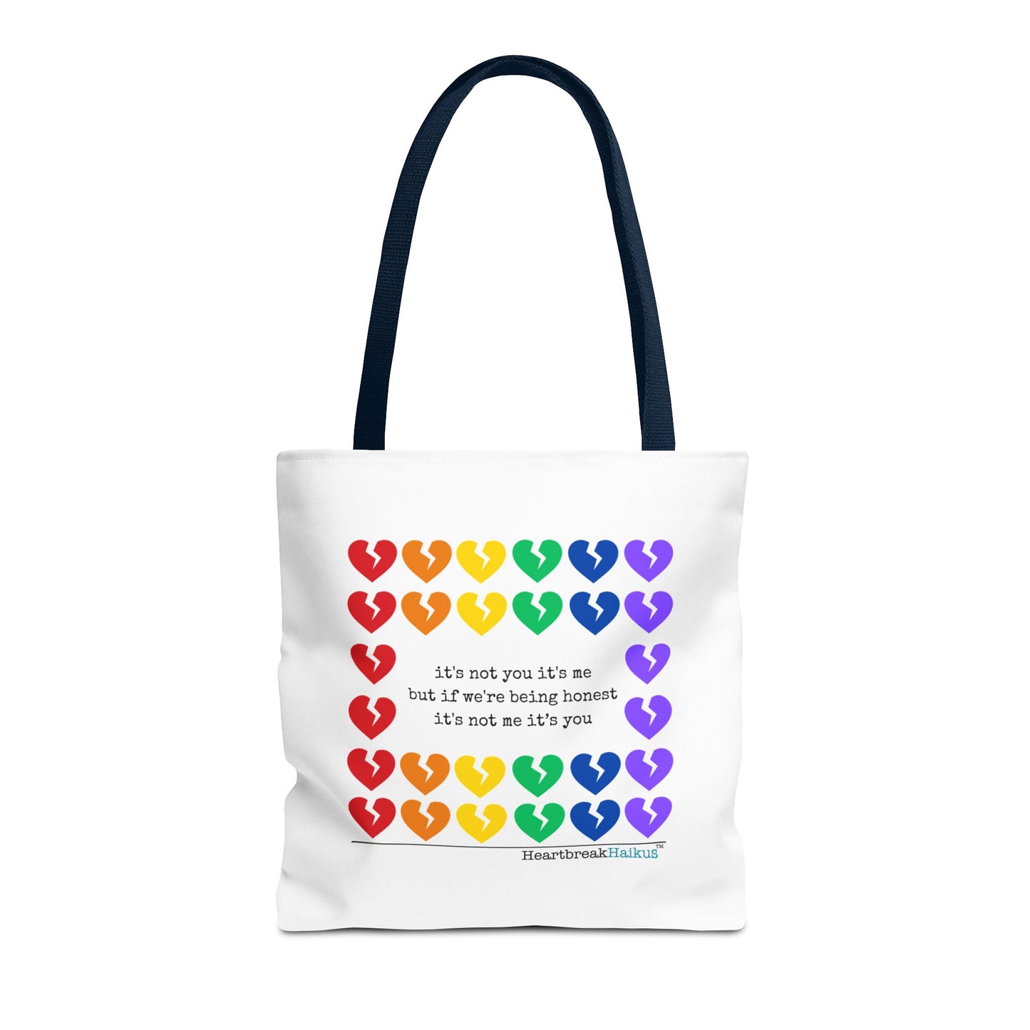 It's Not You/Me Haiku - Tote Bag (Rainbow Hearts Collection)