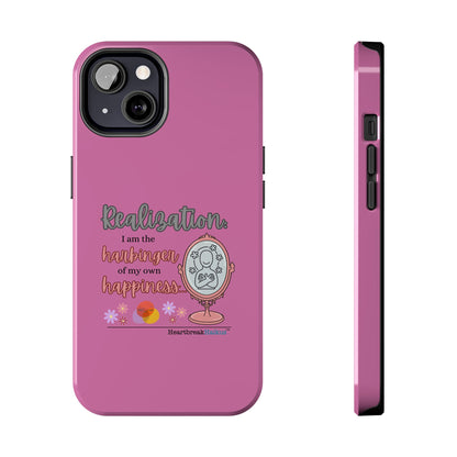 Harbinger of Happiness Tough Phone Cases (pink), iPhone 11-16 or Samsung Galaxy S21-S24