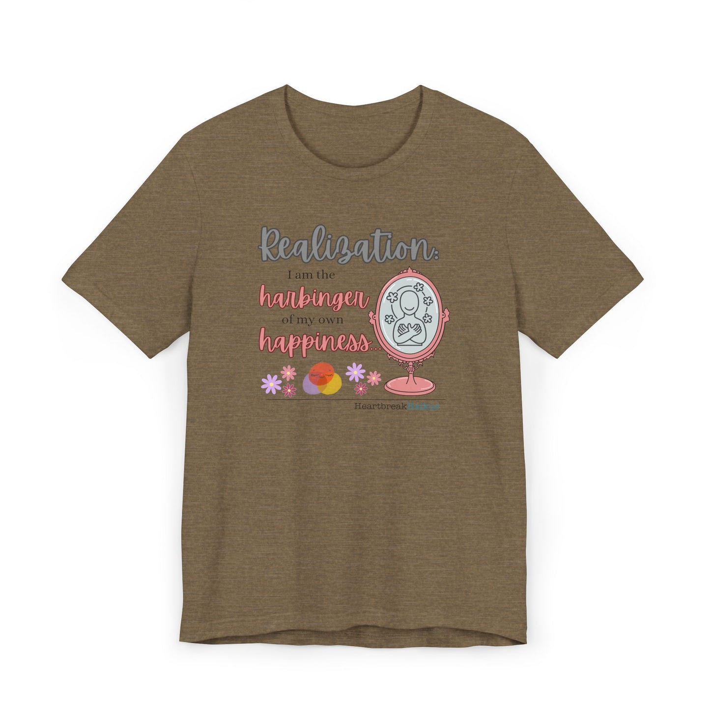 Harbinger of Happiness Haiku - Lightweight Jersey T-Shirt