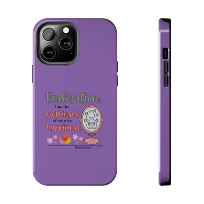 Harbinger of Happiness Tough Phone Cases (purple) available for iPhone 11-16 or Samsung Galaxy S21-S24