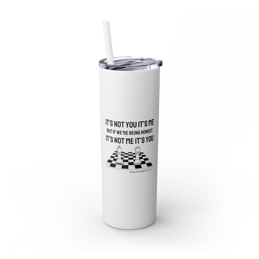 It's Not you/Me Haiku - Skinny Venti Tumbler with Eco-Friendly, Reusable, Matching Straw, 20oz