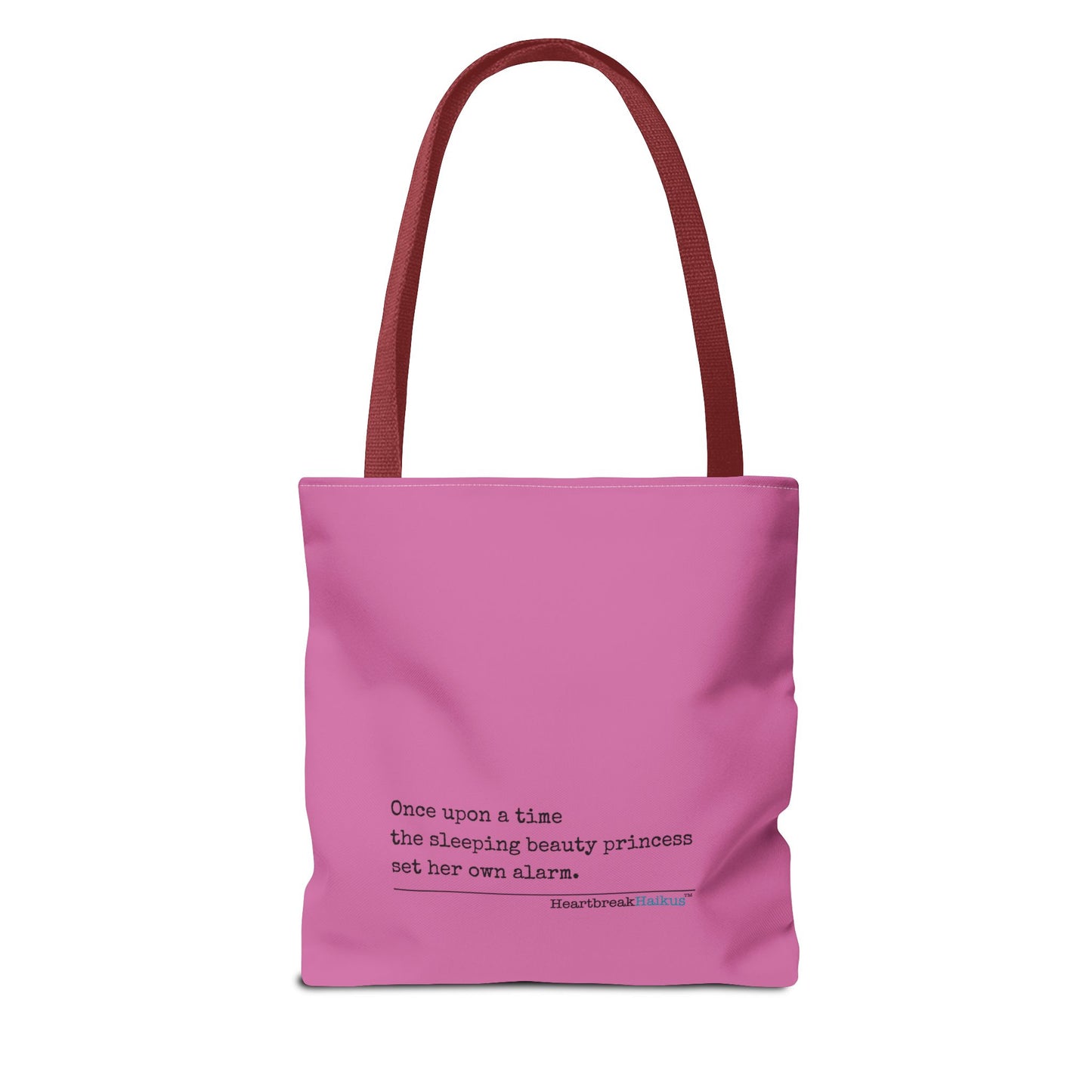 Sleeping Beauty's Alarm - Tote Bag (Dual-sided print) in Candy Pink
