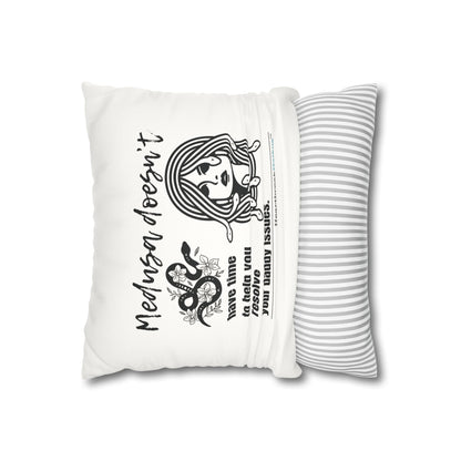Medusa and Your Daddy Haiku - Faux Suede Square Pillowcase