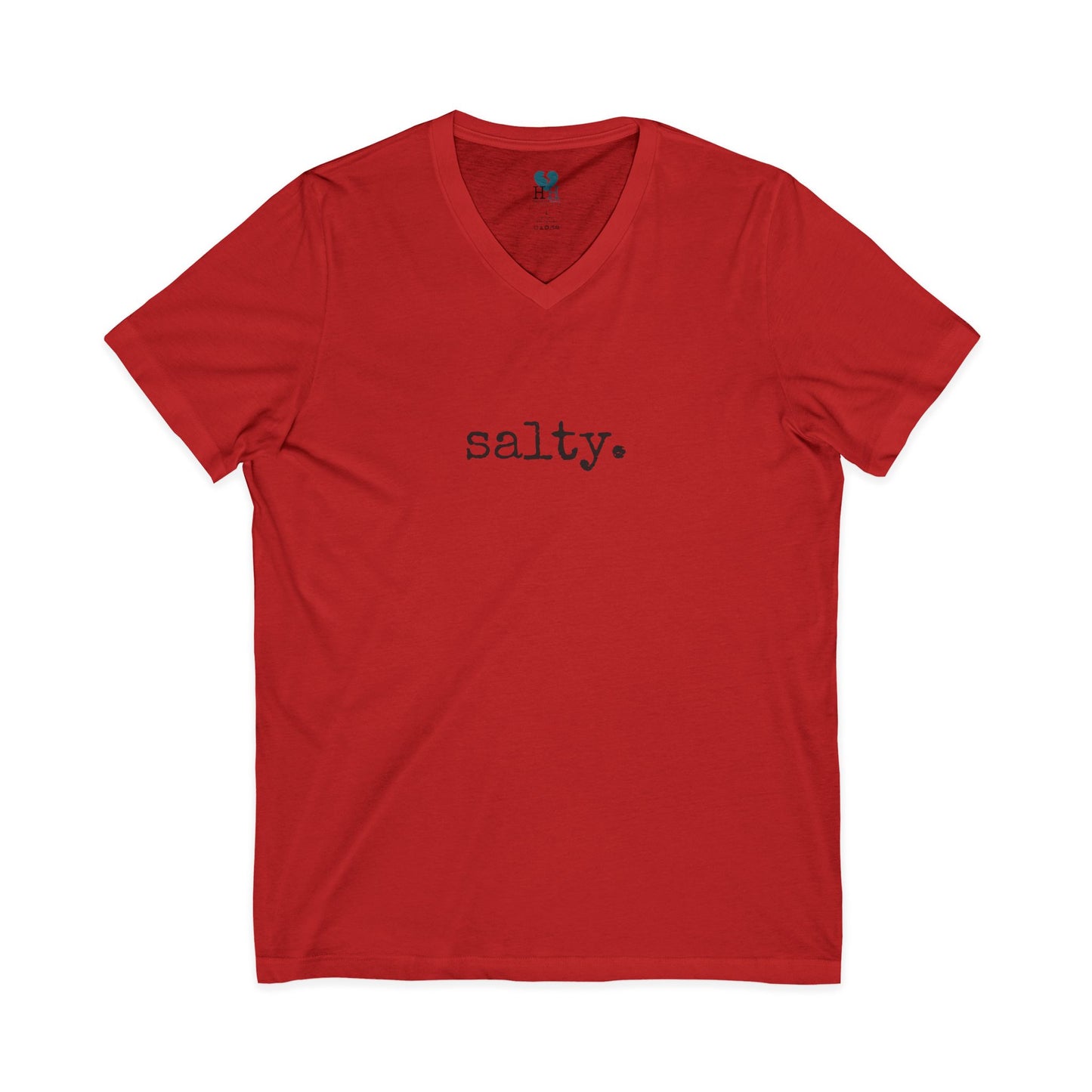 Salty - Jersey Short Sleeve V-Neck Tee (The One Word Collection)