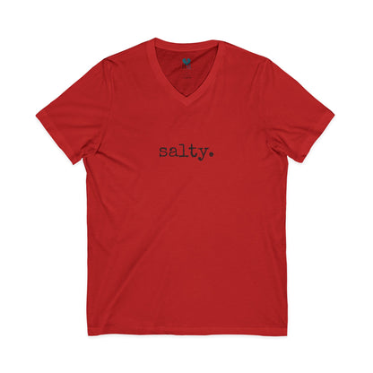 Salty - Jersey Short Sleeve V-Neck Tee (The One Word Collection)