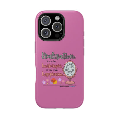 Harbinger of Happiness Tough Phone Cases (pink), iPhone 11-16 or Samsung Galaxy S21-S24