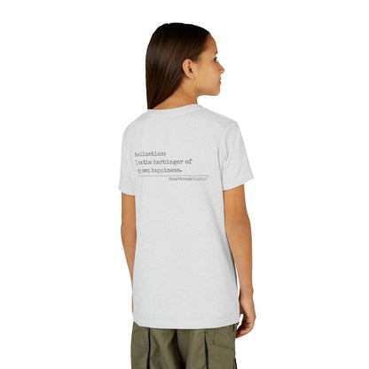 Harbinger of Happiness Haiku - Youth Medium-Weight Happiness Tee