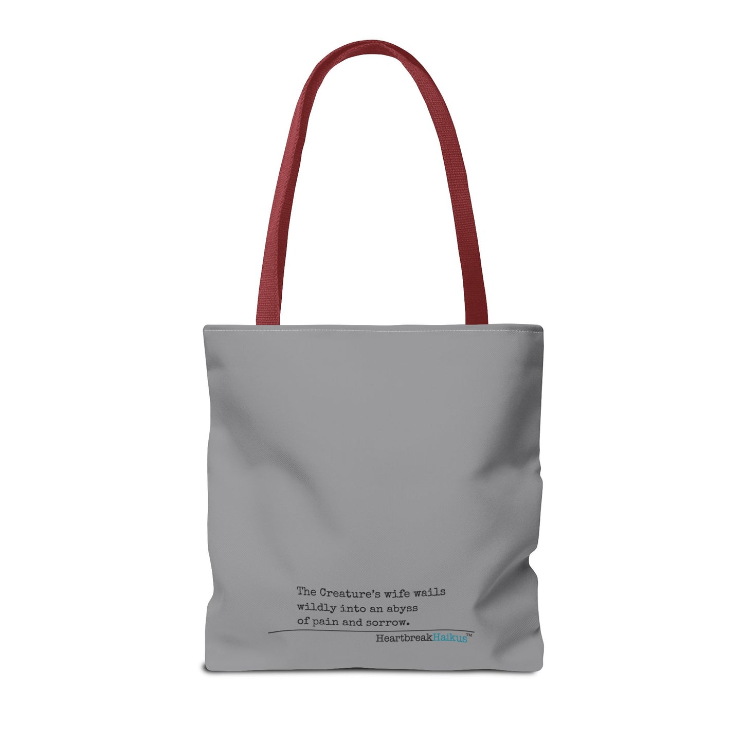 The Creature's Wife Wails Frankenstein Haiku - Tote Bag (Stone Grey)