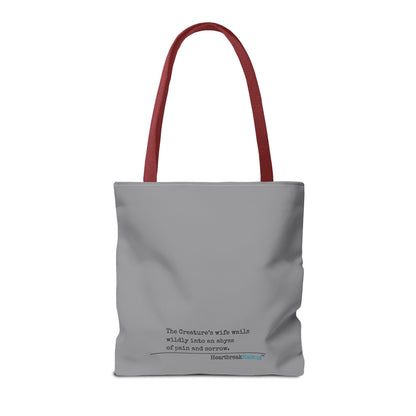 The Creature's Wife Wails Frankenstein Haiku - Tote Bag (Stone Grey)