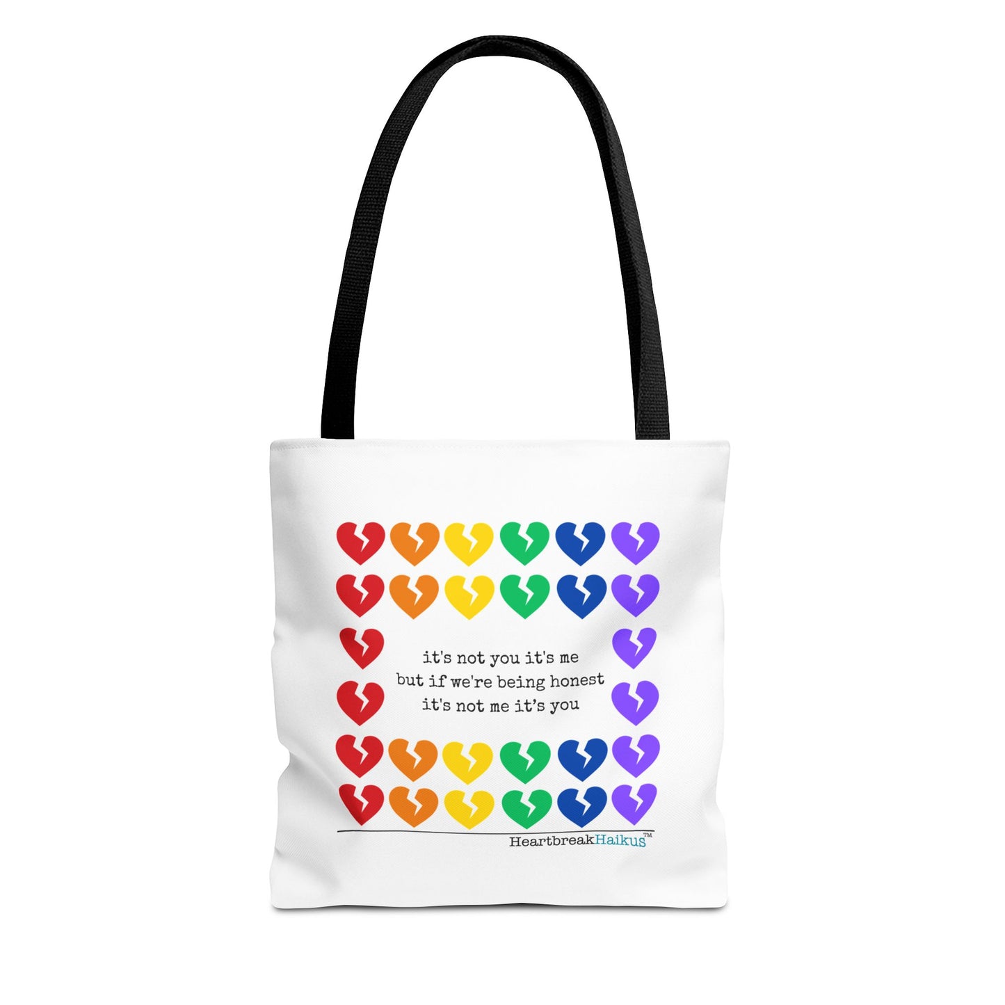 It's Not You/Me Haiku - Tote Bag (Rainbow Hearts Collection)