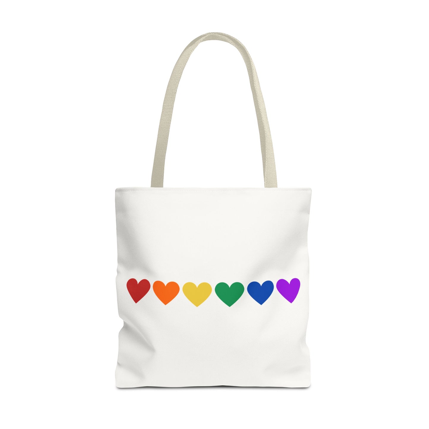 Rainbow Hearts Tote Bag (Single Row) - Only Hearts Collection