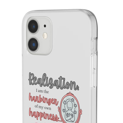 Harbinger of Happiness Haiku - Semi-Transparent Flexible iPhone Case