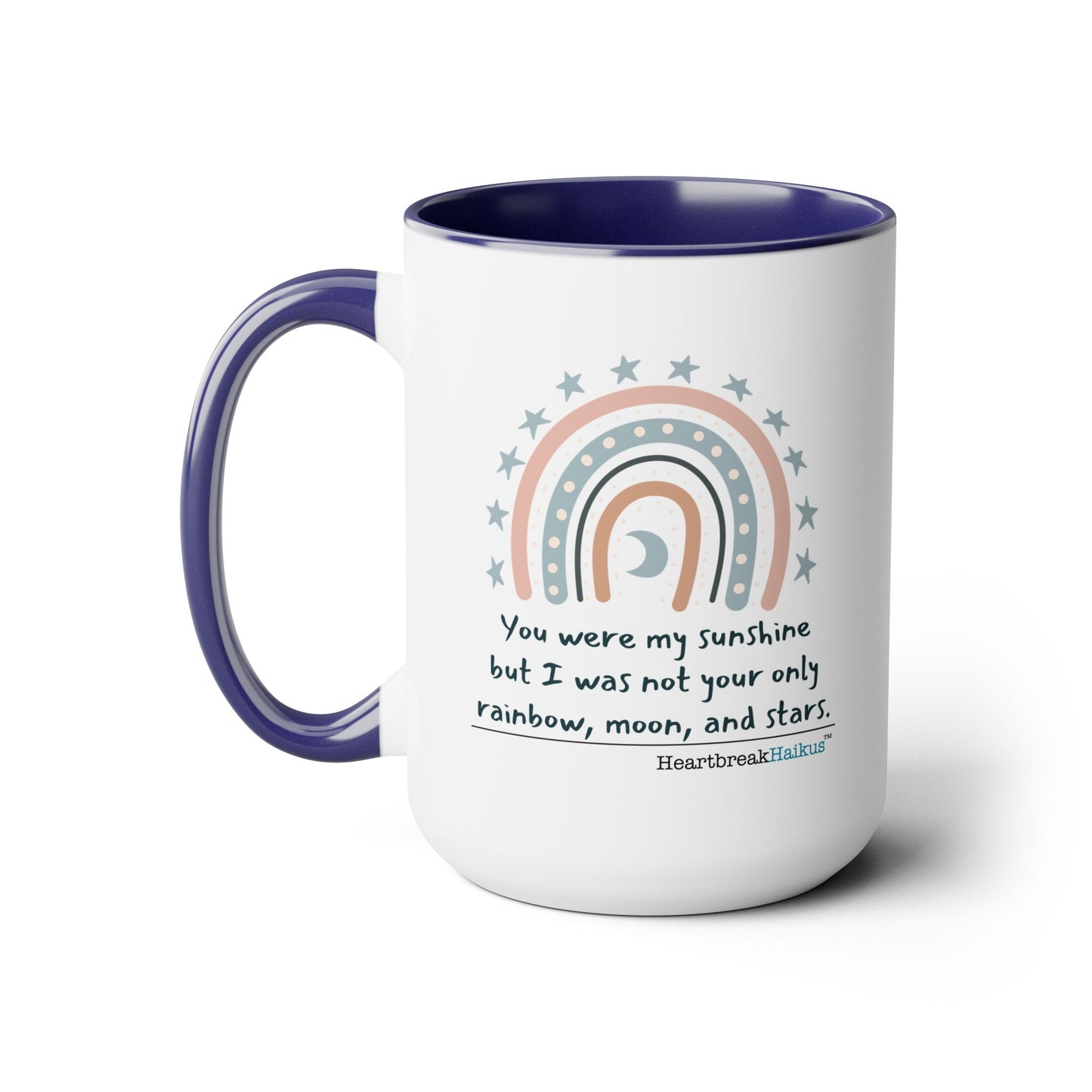 You Were My Sunshine Haiku - Two-Tone, Coffee Mug, 15oz - Dual-Sided Printing (Summer 2025 collection)
