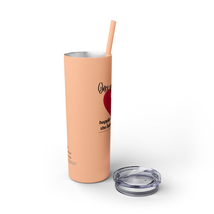 The Fairy Tale Died Haiku - Skinny Venti Tumbler with Eco-Friendly, Reusable, Matching Straw, 20oz