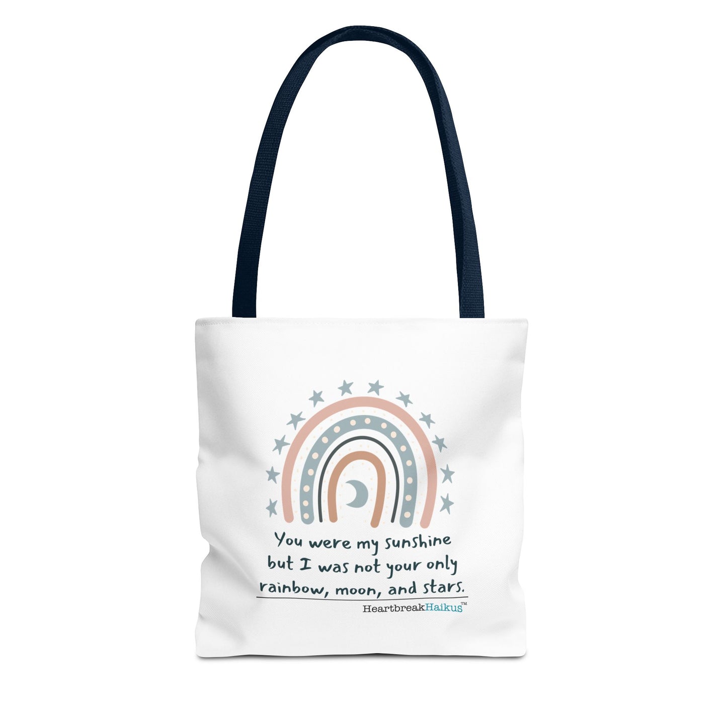 You Were My Sunshine Haiku - Tote Bag (Dual-sided print - Pastel Design)