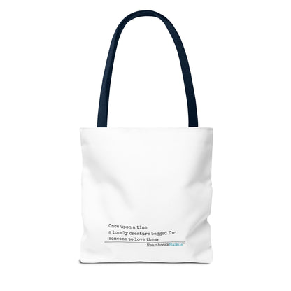 A Lonely Creature Begged Frankenstein Haiku - Tote Bag (Dual-sided print in Snow White)