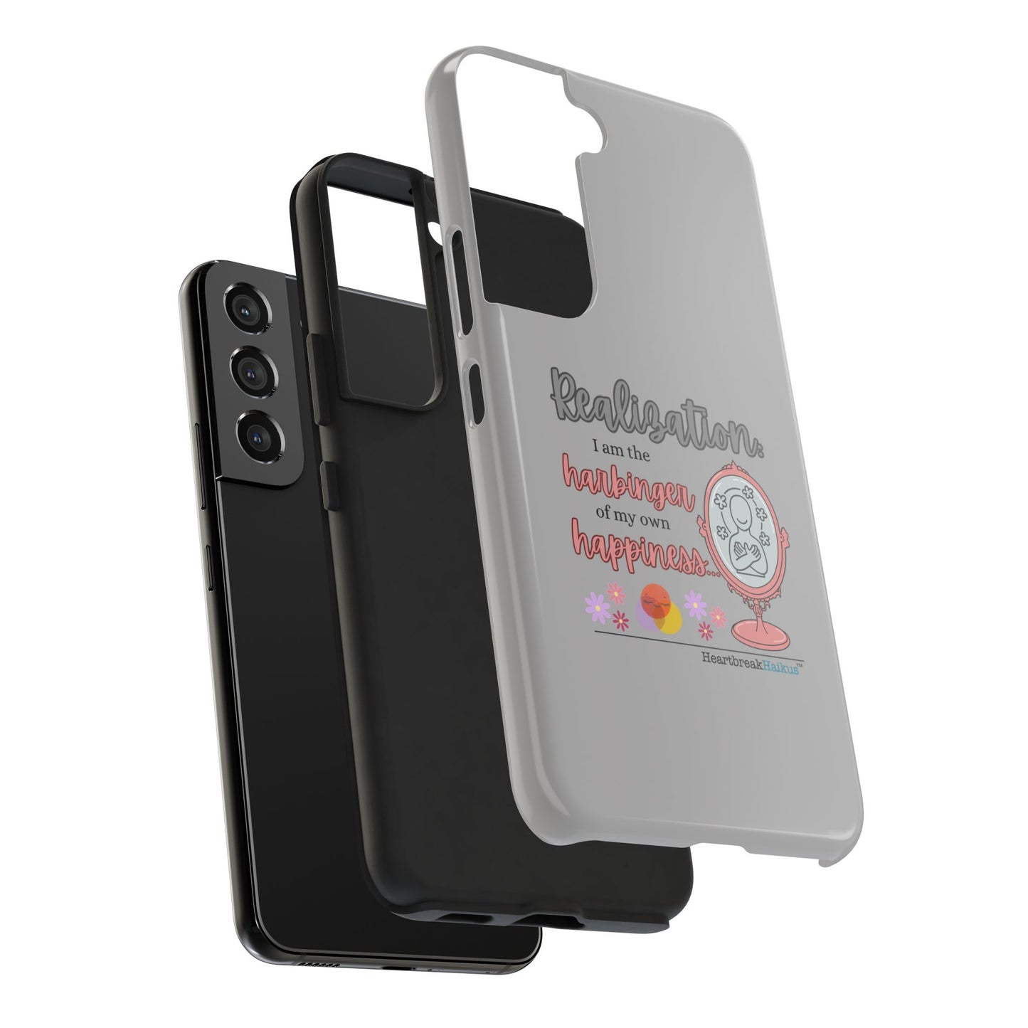 Harbinger of Happiness Tough Phone Cases (light grey)