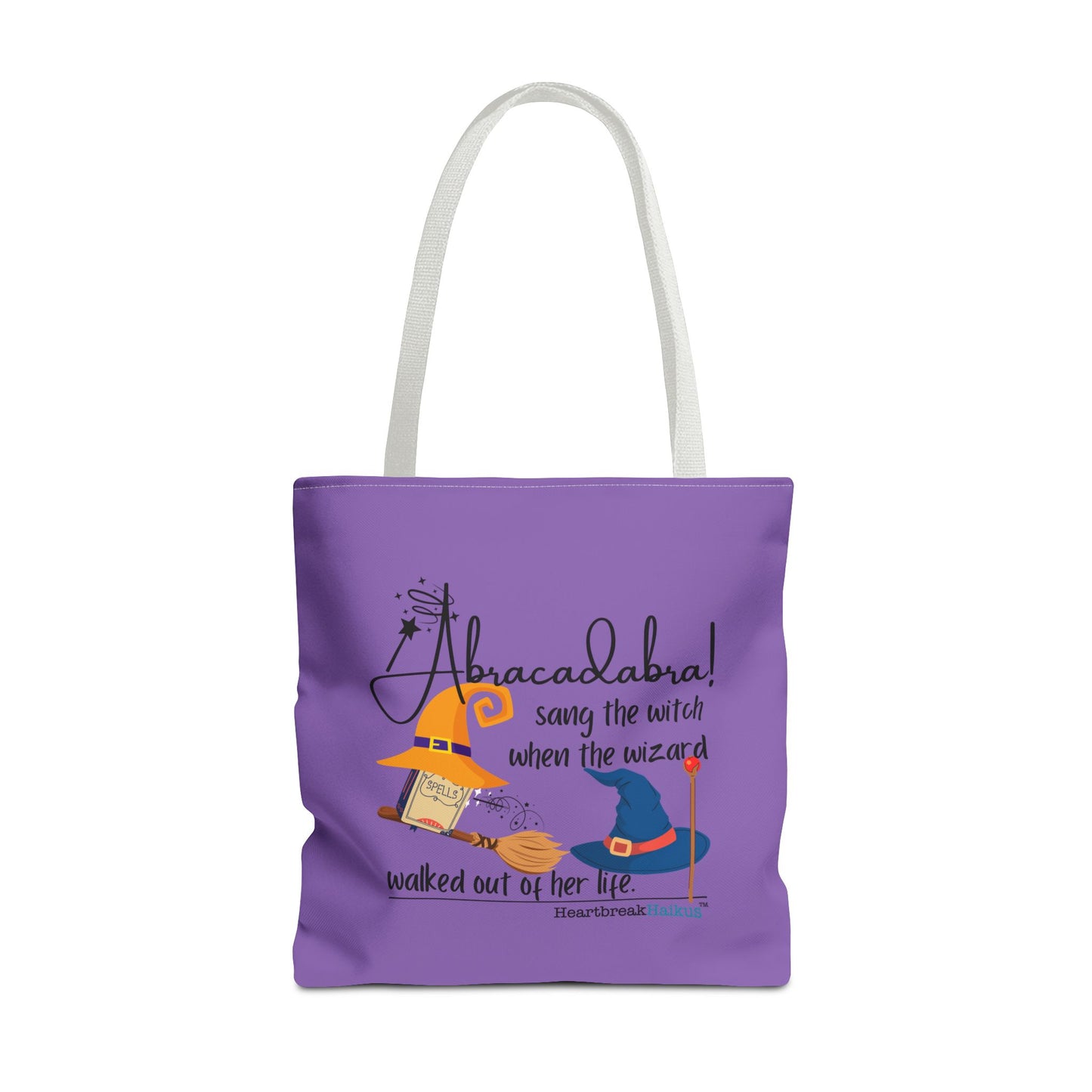 Abracadabra Sang the Witch Haiku - Tote Bag (Dual-sided print in Purple Grape)