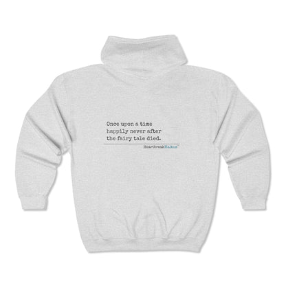 The Fairy Tale Died Haiku. Unisex Heavy Blend™ Full Zip Hooded Sweatshirt