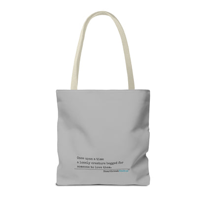 A Lonely Creature Begged Frankenstein Haiku - Tote Bag (Dual-sided print in light grey)