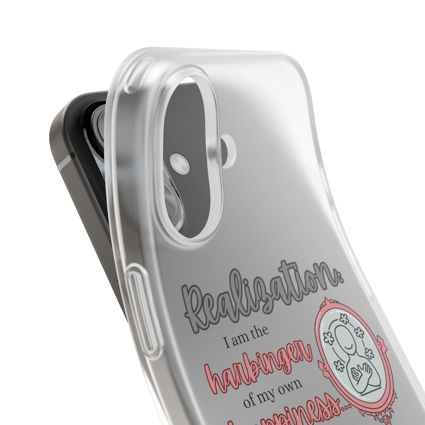 Harbinger of Happiness Haiku - Semi-Transparent Flexible iPhone Case