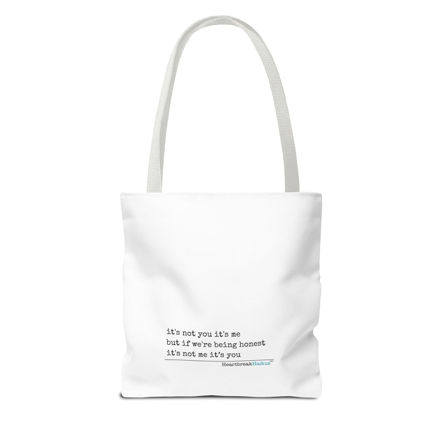 It's Not You/Me Haiku - Tote Bag (Rainbow Heartbreak Collection - Only Hearts Design)