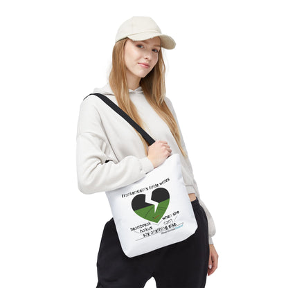 Frankenstein's Bride Writes Heartbreak Haikus - Tote Bag (Dual-sided print in Snow White)