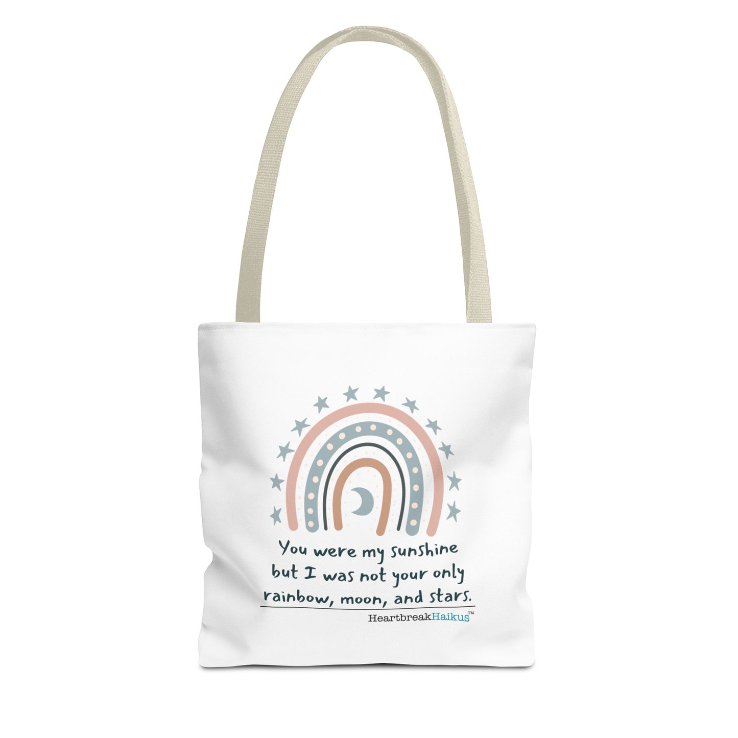 You Were My Sunshine Haiku - Tote Bag (Dual-sided print - Pastel Design)