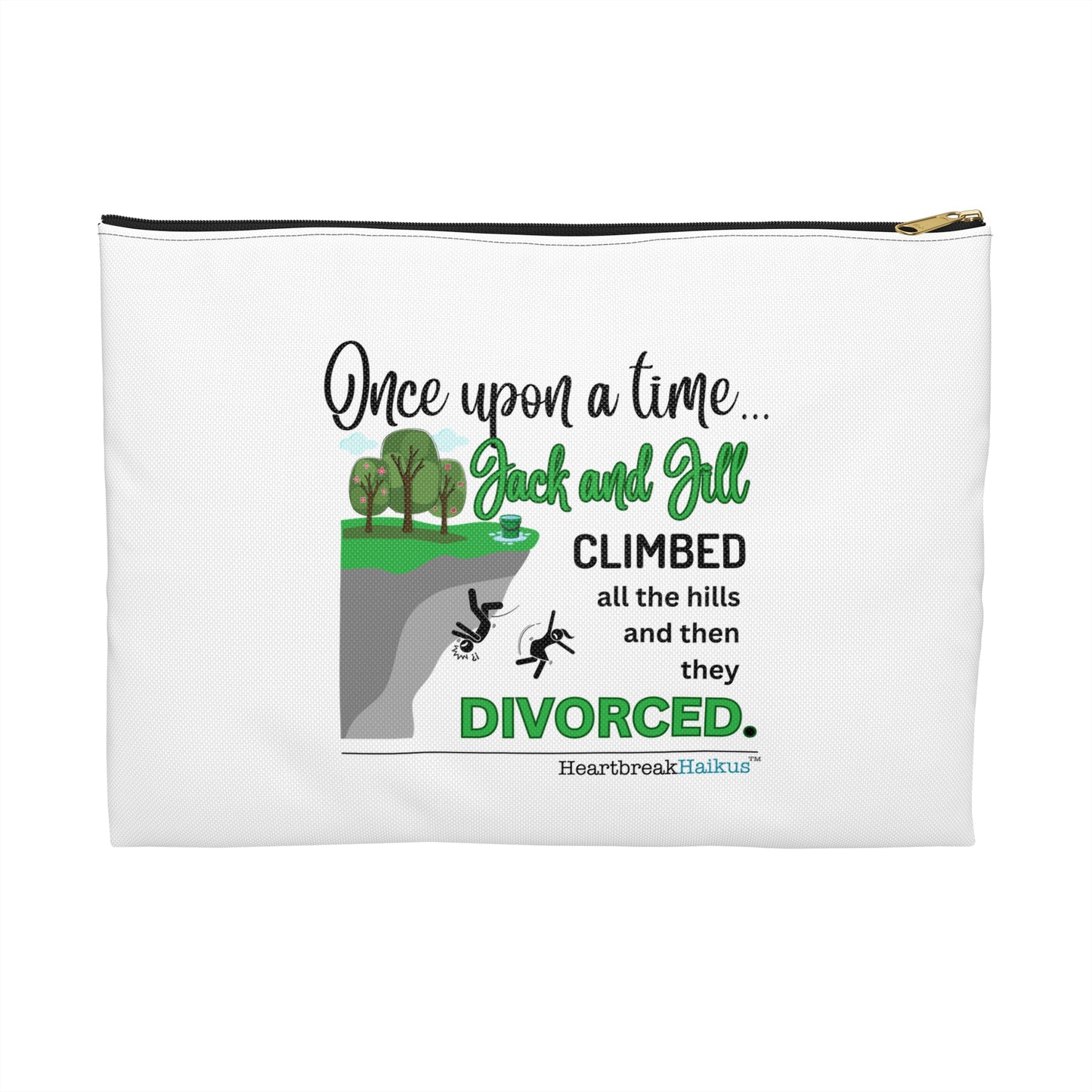 Jack and Jill Divorced. Accessory Pouch