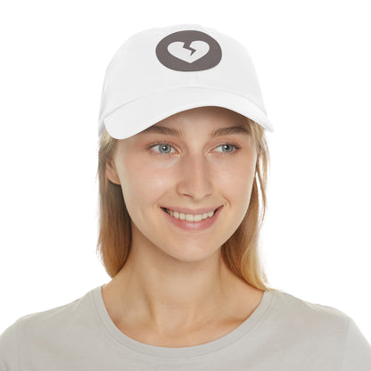 Solo Heart (White Heart) - Leather Patch, Casual Hat (Only Hearts Collection)