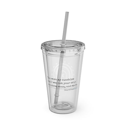 You Were My Sunshine Haiku. Sunsplash Tumbler with Straw, 16oz.  (Summer 2025 collection)