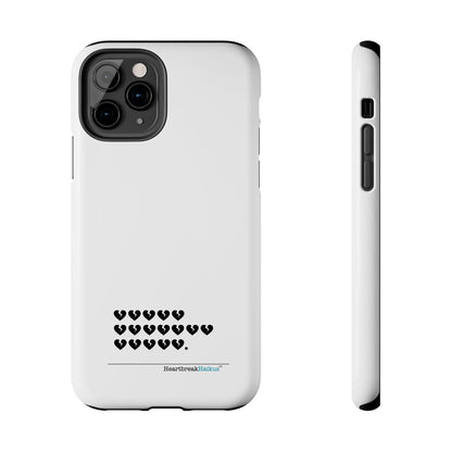 Hieroglyph Heartbreak Haiku Tough Phone Cases (white)