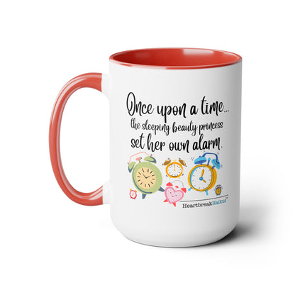 Sleeping Beauty's Alarm - Two-Tone, Coffee Mug, 15oz - Dual-Sided Printing