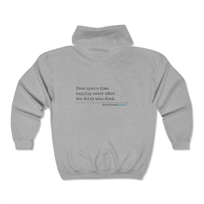 The Fairy Tale Died Haiku. Unisex Heavy Blend™ Full Zip Hooded Sweatshirt