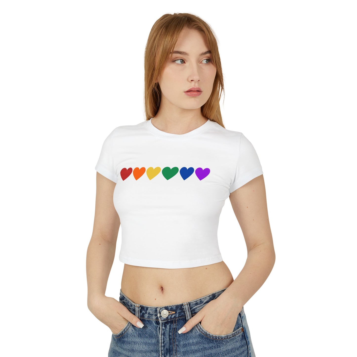 Rainbow Hearts - Baby Tee (Rainbow Hearts Collection)