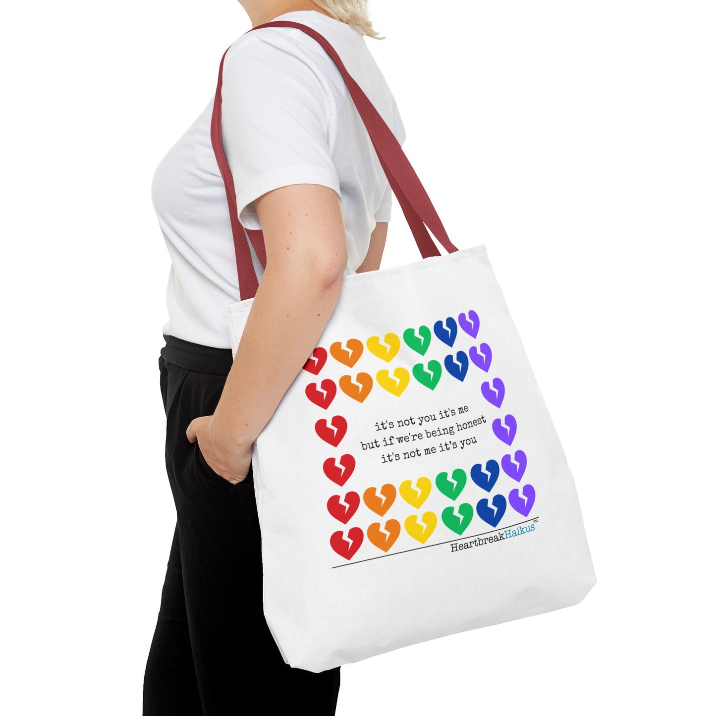 It's Not You/Me Haiku - Tote Bag (Rainbow Hearts Collection)